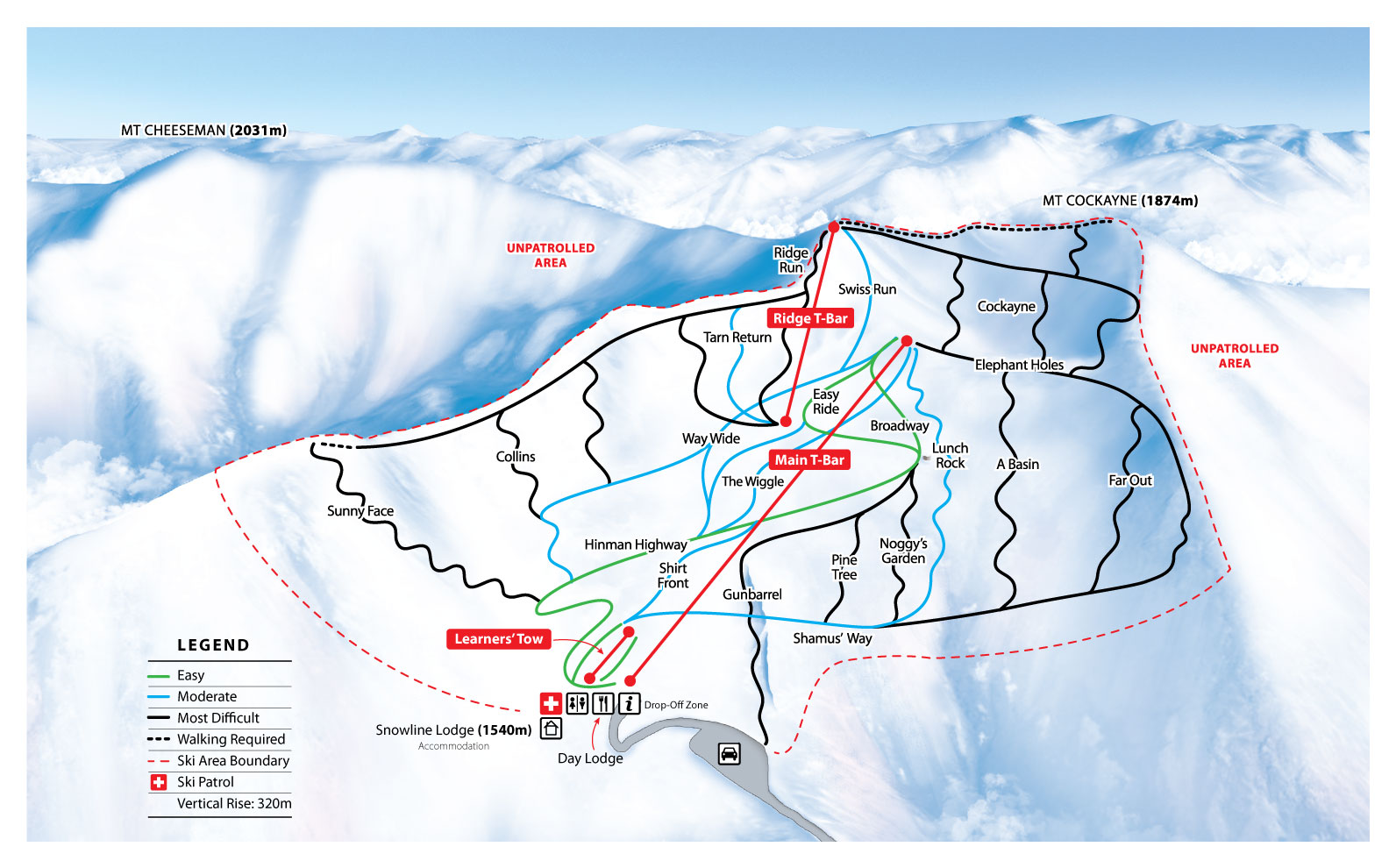 Ski fields in South Island - Christchurch & Canterbury