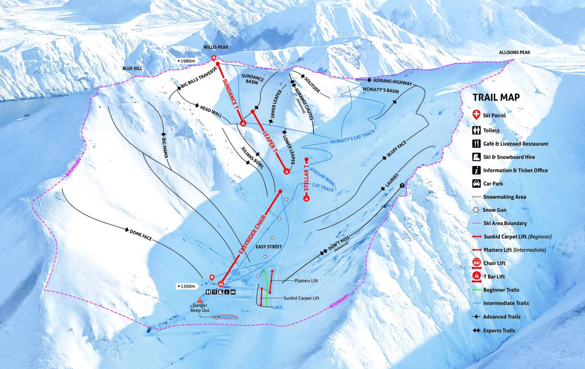 Ski fields in South Island - Christchurch & Canterbury