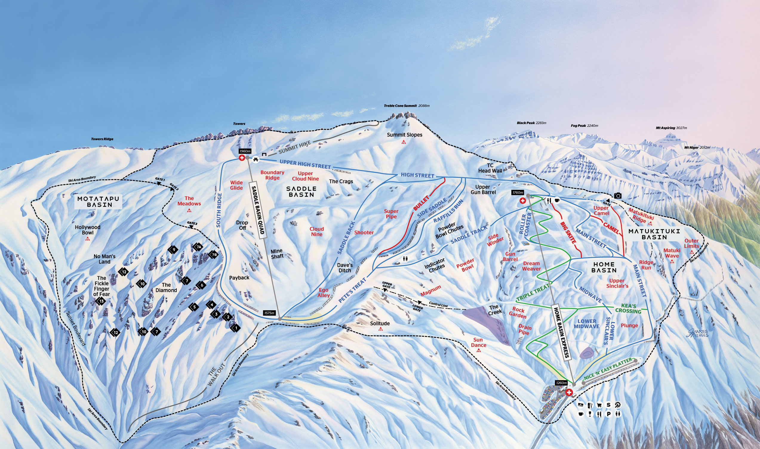 Ski fields in South Island – Queenstown & Wanaka