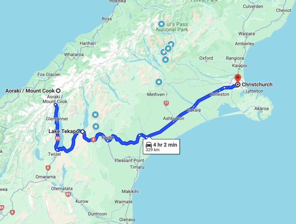 11Days / 10Nights South Island Road Trip Itinerary